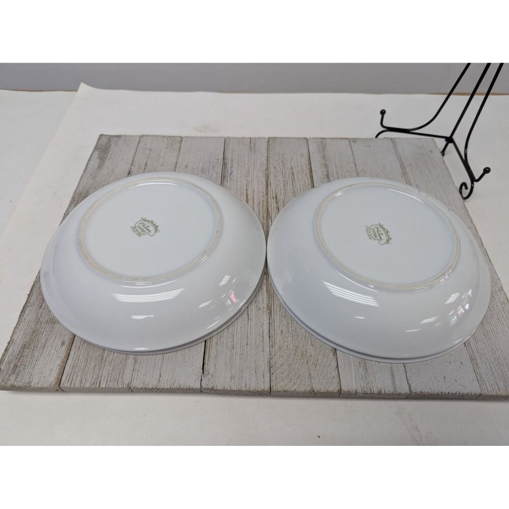 Vintage Kutani Set 4 Soup Cereal Bowls 7 5/8" White Silver Gray Bursts Japan - Picture 7 of 8